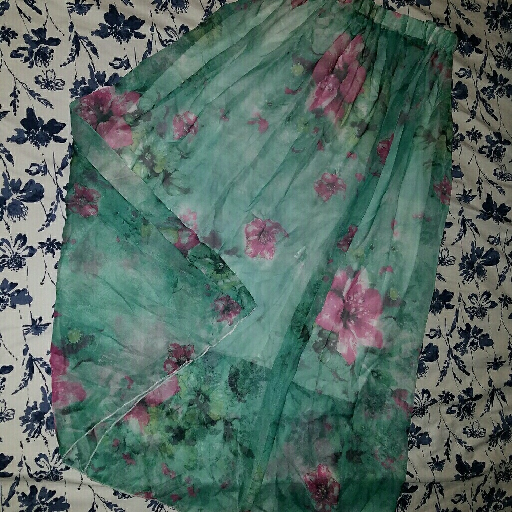 Unbranded Floral Maxi Skirt